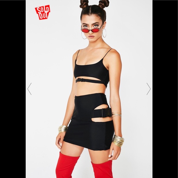 Lipt the Label Crop/Bra & Matching Skirt (Small) - Picture 1 of 1